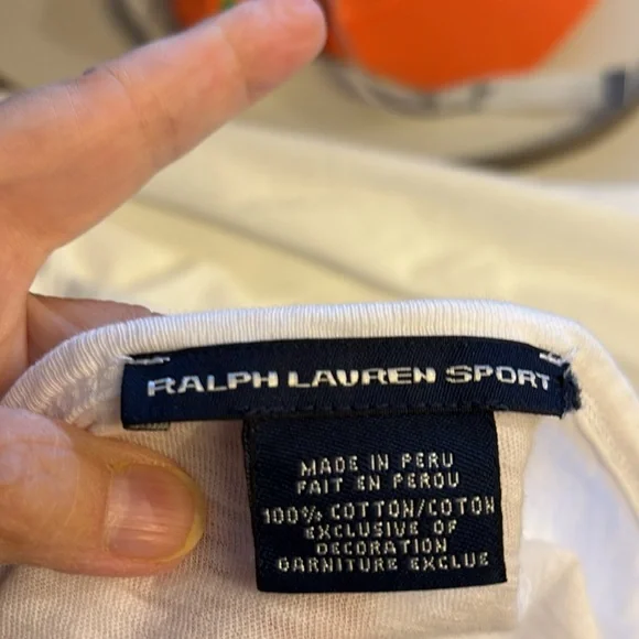 Ralph Lauren Scoop Neck Tee, White, XL, Good Condition! - Picture 5 of 5